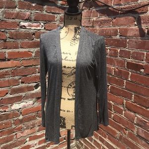 Dark Gray Cardigan w/ Black Crochet Back by Apt. 9